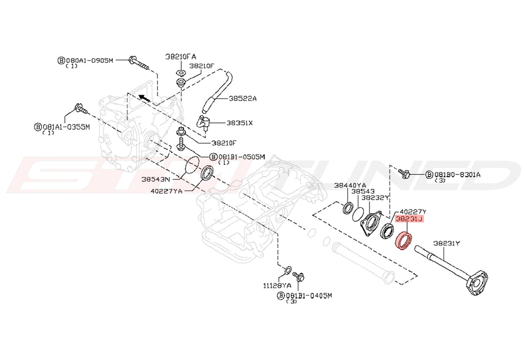 Nissan R35 GTR OEM Front Diff Side Shaft Dust Shield 39252 AR50A buy-genuine-nissan-39252ar50a-39252-ar50a-dust-shield-prices-fast