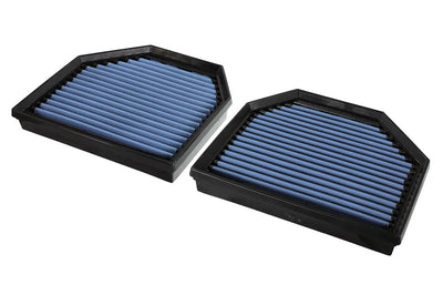 aFe MagnumFLOW Pro drop-in air filters for the F87 M2 Competition, F80 M3, or F82 M4 with S55 twin turbo engine (30-10238/31-10238).
