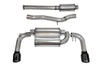 Corsa Cat-Back Exhaust with Black Sport Dual Tips for Mitsubishi Evo X (14858BLK)