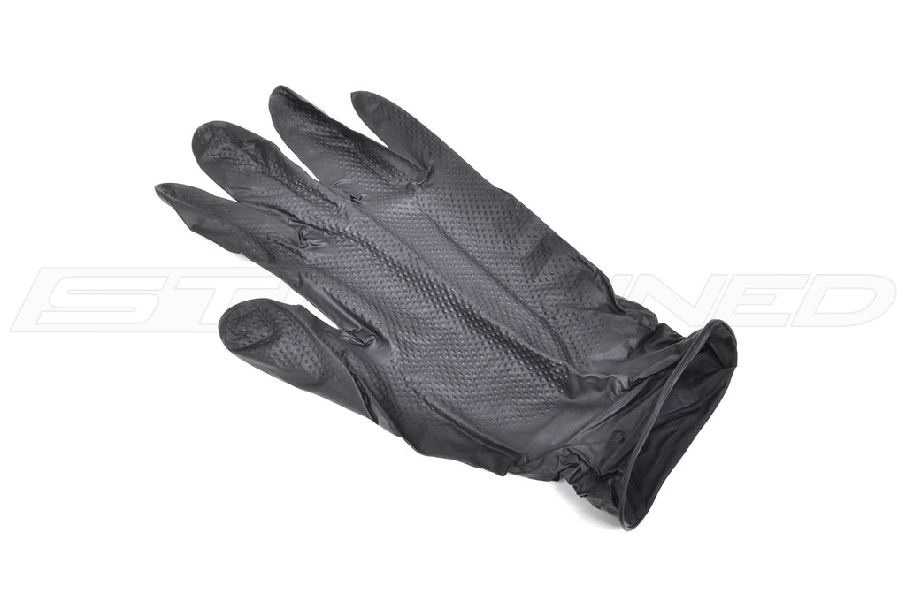 Gloveworks Black Nitrile Diamond Textured Shop Gloves (Box of 100)