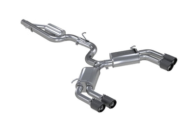 MBRP Cat-Back Dual Exit Exhaust for 2015-2020 Audi S3 (S46013CF) carbon quad tips