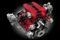 Pure Turbos PURE800 Turbochargers for Ferrari 488 GTB 488 Pista F8 installed on F154 V8 block