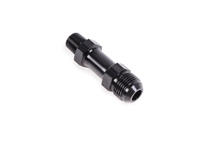 STM E85 Black Anodized -6AN Fuel Rail Fitting (FRF-6S)