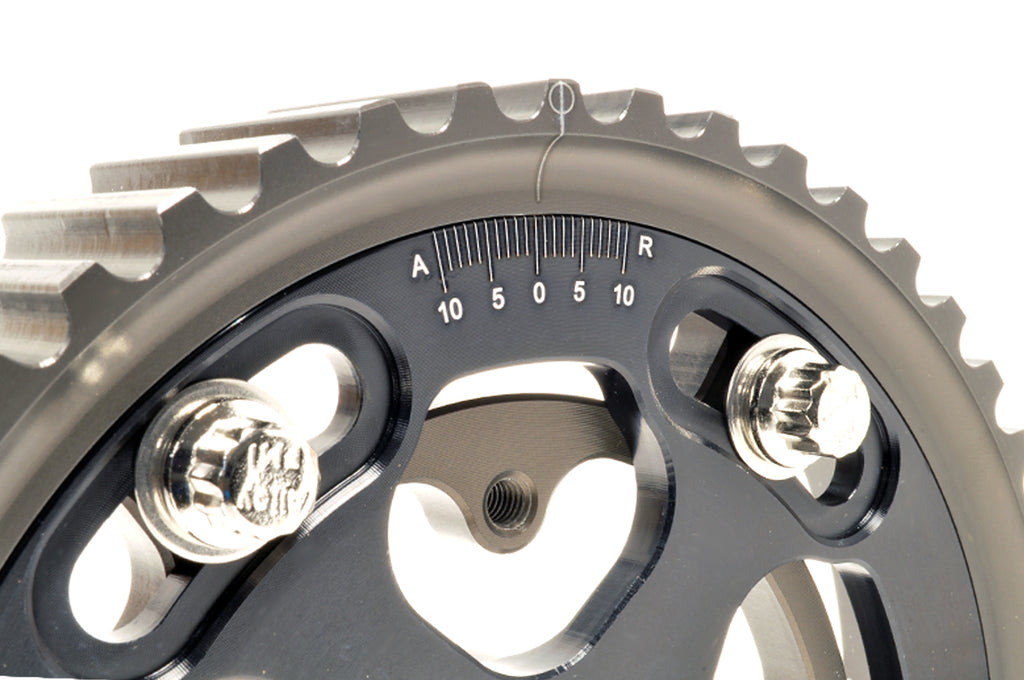 a&m gear 23-830BK DSM Evo 1/2/3 Black Adjustable Tru-Time Cam Gears