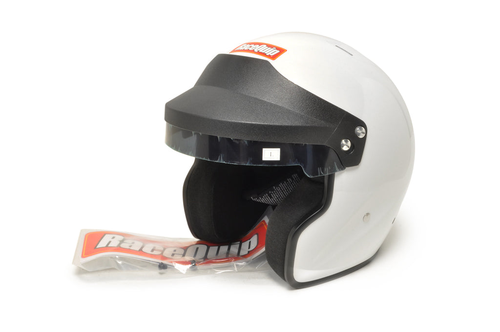 Racequip 256117 White SA2020 OF20 Open Face Helmet