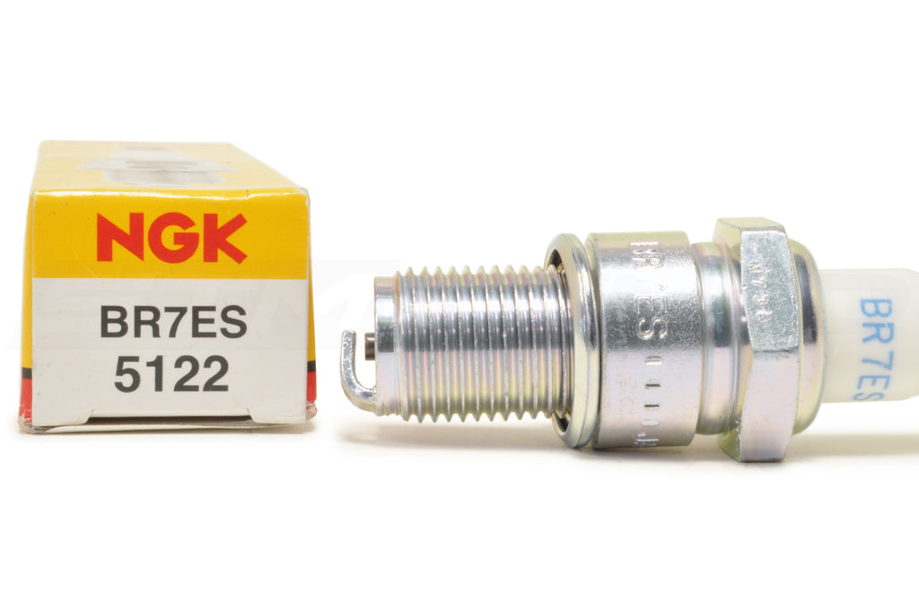NGK Spark Plug BR7ES 5122 For ATV, Motorcycle & Scooter - Silver, New Genuine Part