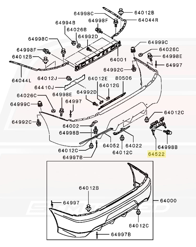Buy Honda S2000 Rear Bumper Number Plate Brackets - Facelift Buy Honda S2000 Rear Bumper Number Plate Brackets - Facelift