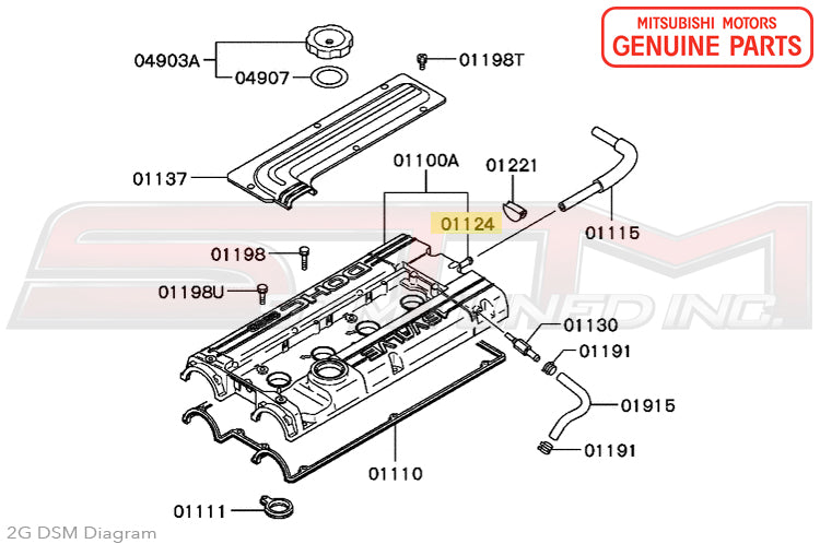 thumbnail image 2 of Spark Plug Valve Cover Panel For Eclipse Talon Laser Colt 4G63 DSM 2.0L 2 of 3