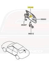 Mitsubishi OEM Gas Door Pop Clip (MR970563) CT9A Diagram