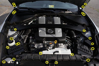 Titanium Engine Kit for Nissan 370Z (NIS-012) Installed