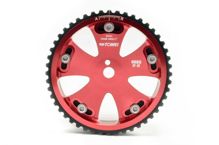 Tomei Red Adjustable Cam Gears for Evo 4-9