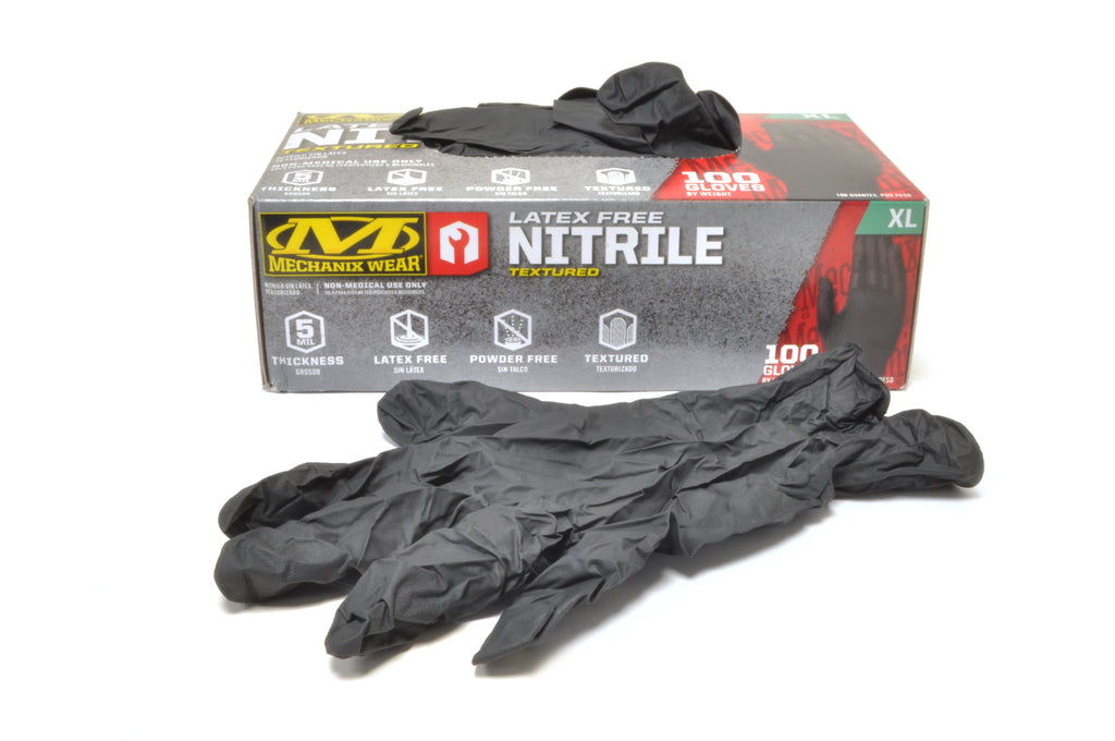 Mechanix Wear Black Nitrile Gloves (Box of 100) - Main Image