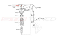 R35 GTR Rear Suspension Nut Diagram 55040B