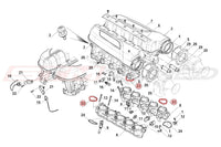 Audi OEM Upper Intake Manifold Seal for 17+ R8 Huracan (07L129717G)