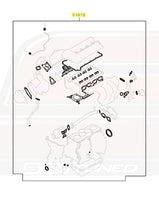 OEM Evo X Engine Gasket Kit Diagram (01070)