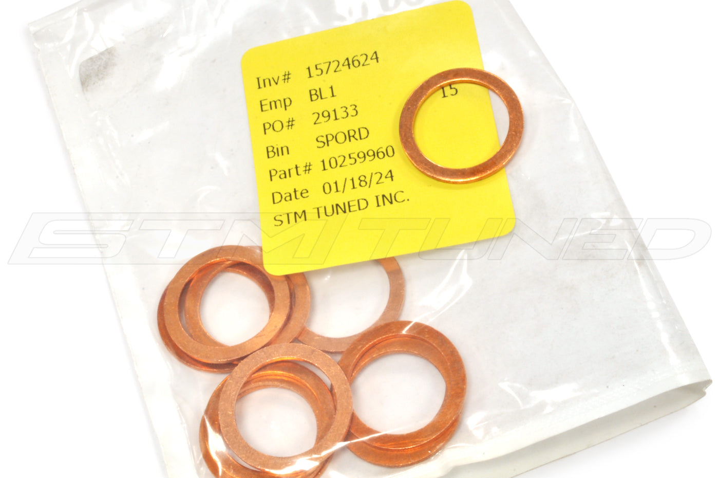 Febi Bilstein 44850 Oil Drain Plug Sealing Washers – Copper 22mm X 16mm X 2mm – 10 Pack – Made In France