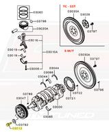 Evo X Crankshaft Pulley Bolt Diagram
