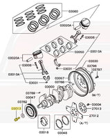 3000GT Crankshaft Pulley Bolt Diagram (1100A142/03013)