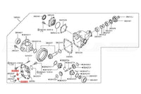 R35 GTR Front Diff Diagram