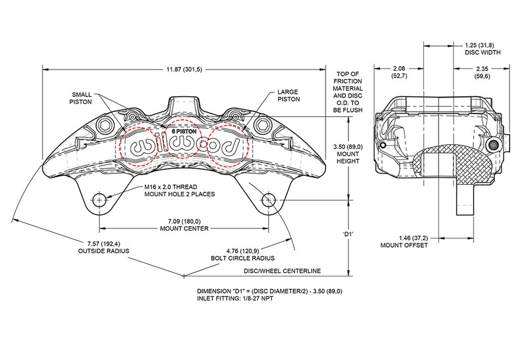 Wilwood AERO6-DM Front Calipers for F150 Raptor