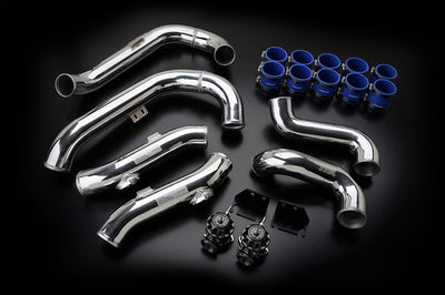 GReddy Intercooler Piping Kit R35 GTR with Black FV2 Valves (12020945)