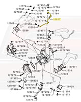 Mitsubishi OEM Turbo Oil Feed Line for Evo X (1225A155)