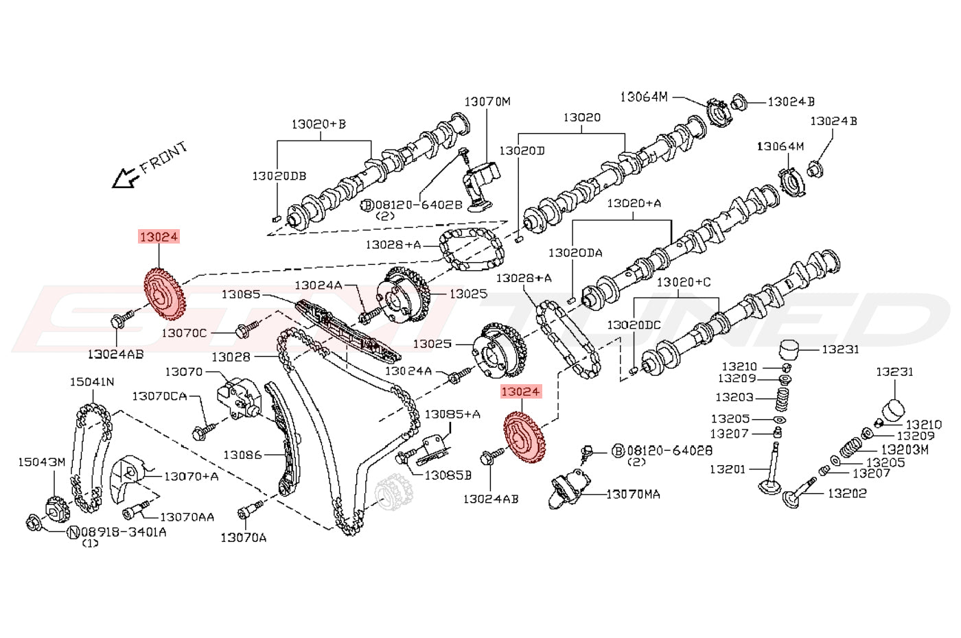 γ出品 13024JN01A-oem-exhaust-cam-