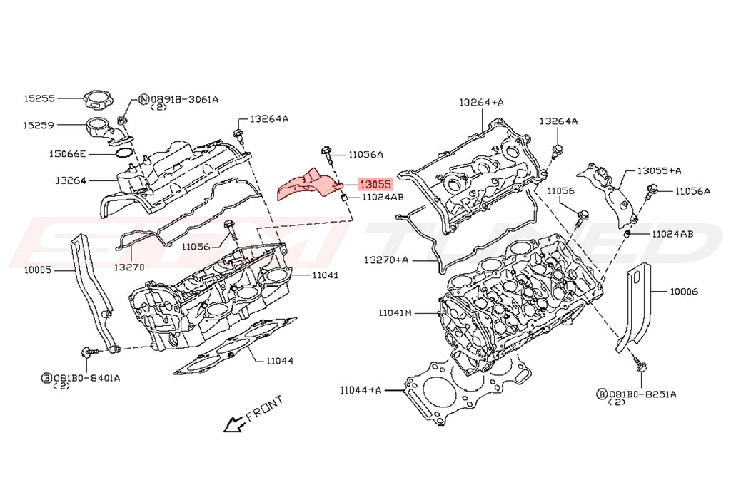 OEM R35 GTR Cam Angle Sensor Cover RH (13055-JF00A)