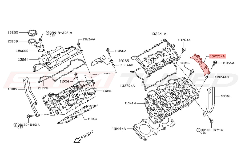 OEM R35 GTR Cam Angle Sensor Cover LH (13055-JF00B)