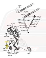 OEM Timing Belt Tensioner Diagram for Early 1995 2G DSM (03178)