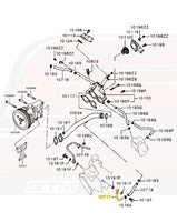 Mitsubishi OEM Turbo Coolant Return Line for Evo X (1310A469)