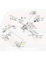 Mitsubishi OEM Turbo Water Return Hose Diagram for Evo X (10719)