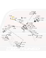 Mitsubishi OEM Turbo Water Feed Hose Diagram for Evo X (10718)