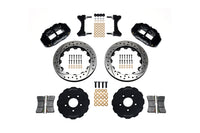 Wilwood Superlite 6R Front Big Brake Kit (17+ Wheel) for Evo 7/8/9 Black Drill/Slot (140-9284-D)