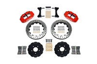 Wilwood Superlite 6R Front Big Brake Kit (17+ Wheel) for Evo 7/8/9 Red Drill/Slot (140-9284-DR)