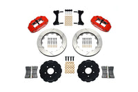 Wilwood Superlite 6R Front Big Brake Kit (17+ Wheel) for Evo 7/8/9 Red Slotted (140-9284-R)