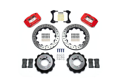 Wilwood Evo 7/8/9 Rear Big Brake Kit Red Drill/Slot (140-9286-DR)