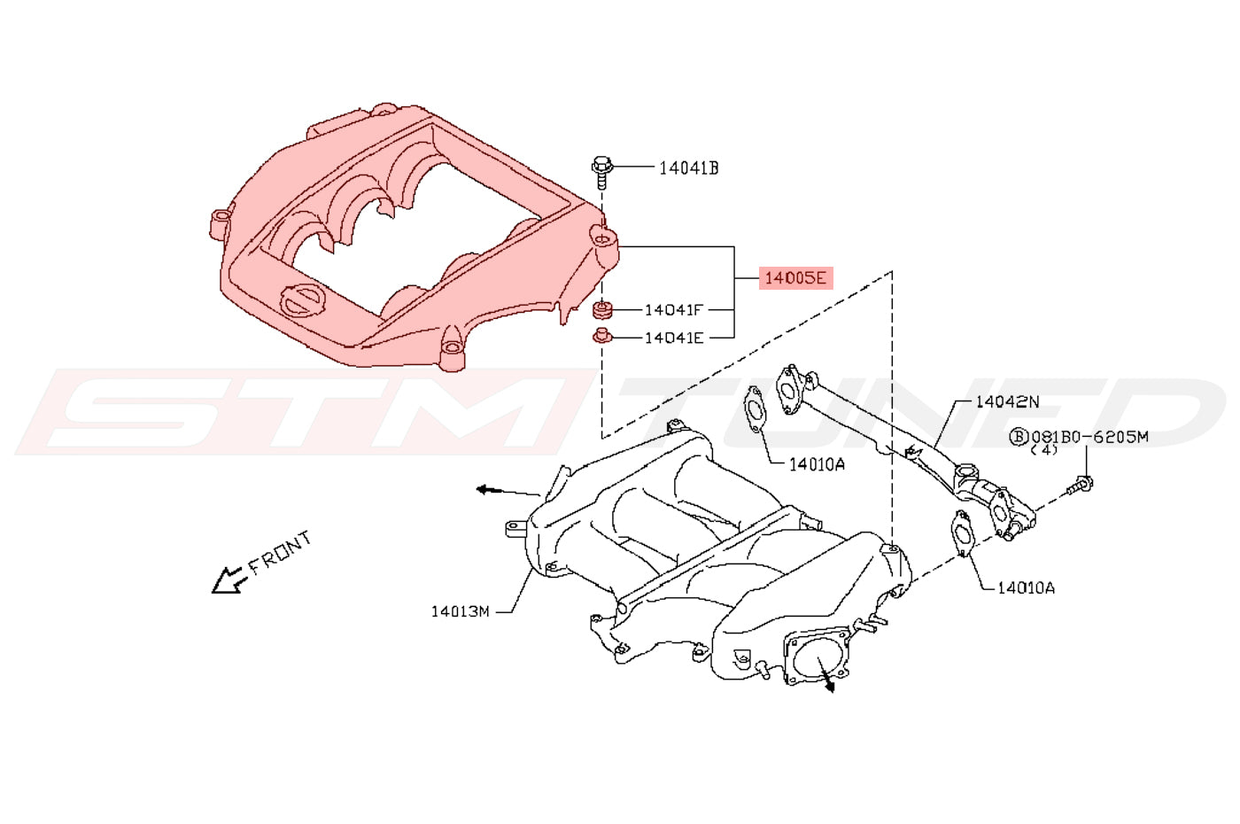 OEM R35 GTR Nismo Manifold Engine Cover (14041-89S0A)