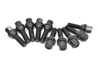 H&R Movable Taper Wheel Bolts Black M14x1.5 42.5mm (14542508SW Set of 10)