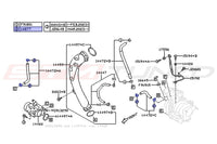 2024 WRX Turbo Coolant Line Hose Clamp Diagram (14877/14877AA050)