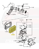 Mitsubishi OEM Intake Air Filter for Evo X (1500A023)
