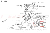 Example R35 GTR Left Turbo Diagram