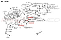 Example R35 GTR Right Turbo Diagram