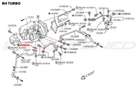 Nissan Turbo Oil Return Line Gasket for R35 GTR (15196-JF00B)