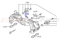 Subaru OEM Throttle Body to Manifold Gasket Diagram for 2024 WRX (16175)