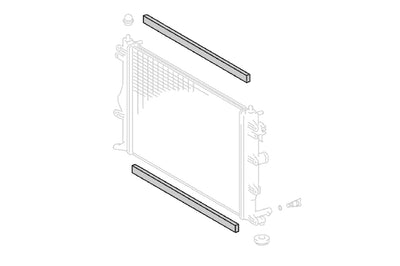 Toyota OEM Radiator Support Seal for GR Corolla (1656118040)
