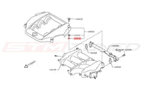 R35 GTR Intake Manifold Engine Cover Diagram (16566-JK20A)