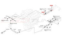 Nissan Water Pipe Oring Diagram Exammple for R35 GTR (21049-AE000)