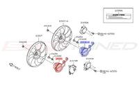 Nissan OEM Radiator Fan Motors for R35 GTR (21487JF01B 21487JF00B)