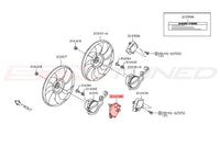 Nissan OEM Radiator Fan Motor Cover for R35 GTR (21491-JF00A)